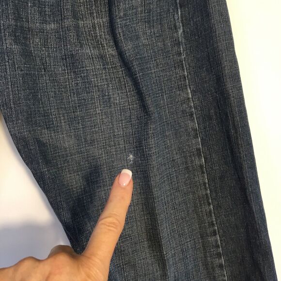 Levis 505 Regular Fit Straight Leg Jeans Mens 35x28 Medium Blue Denim Chore Barn - Picture 4 of 9